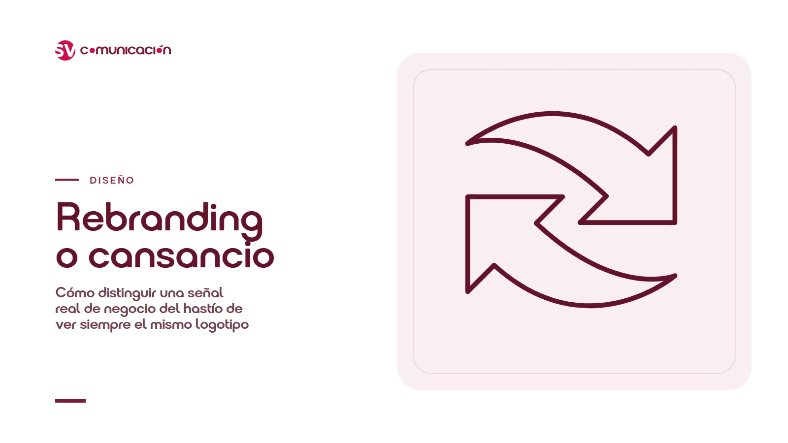 Ilustración de la transformación de marca que representa cuándo hacer un rebranding frente a un simple refresco visual