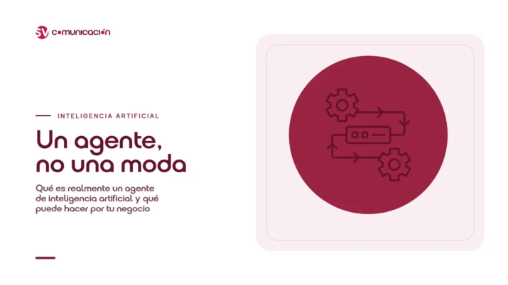 Qué es un agente de inteligencia artificial y para qué sirve 2 Ilustración de un flujo de nodos conectados que representa qué es un agente de inteligencia artificial